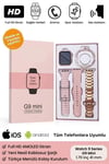Mini Kadın Akıllı Saat, Rose Gold Kasa ve Çelik Kordon ile Nabız, Uyku, Adım Takibi ve GPS Özellikli