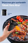 Mini Turbo Fan 130.000 Rpm Şarjlı 8000 Mah Batarya 4 Vitesli Taşınabilir Elektrikli Hava Üfleyici Kompresörü