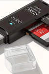 Mini Usb 3.0 Sd Tf Kart Okuyucu Hub Adaptör - 1 Adet Kompakt Veri Aktarıcı Pc Tablet İçin BX-313517