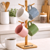 Mix Altlık =yuvarlak - Kare Bardak - Fincan Asacak Bambu - Ahşap 35cm Bx40