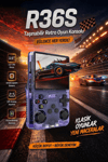 Mor taşınabilir retro oyun konsolu 64 GB hafıza 15.000+ yüklü oyun bluetooth yok
