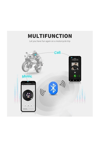 Motosiklet Kaskı için Şarj Edilebilir Bluetooth Intercom Kulaklığı ve Mikrofon Seti