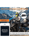 Motosiklet Kaskı için Şarj Edilebilir Bluetooth Intercom Kulaklığı ve Mikrofon Seti