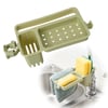 Musluğa Takılan Sünger Havlu Askılı Sabun Hazneli Mutfak Banyo Lavabo Düzenleyici Organizer Bx40