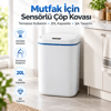 Mutfak İçin 20L Sensörlü Otomatik Kapaklı Çöp Kovası