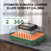 MY110 Yumurta Kapasiteli Tam Otomatik Kuluçka Makinesi Su Pompası ve Yedek Çevirme Motoru Hediyeli