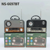 Nns Ns-6697bt Taşınabilir Bluetooth Nostaljik Radyo Bx40