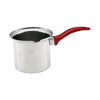 No-6  Çelik Cezve  Kırmızı Kulp Bx40