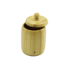 No-8 Ahşap - Bambu Şekerlik Kapaklı Çap: 7.5cm Derinlik: 8.5cm Bx40