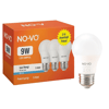 No-vo 3lü Avantaj Paket 9w Beyaz Led Ampul E27 806lm 6500k 15.000 Saat Ömür Bx40