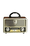 Nostaljik radyo beyaz renk 2 yıl garantili Bluetooth özelliği olmayan masaüstü model