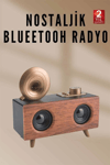 Nostaljik Radyo Bluetooth Bağlantılı Şarjlı Yüksek Ses Kaliteli Yeni Nesil