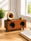 Nostaljik Radyo Bluetooth Bağlantılı Şarjlı Yüksek Ses Kaliteli Yeni Nesil