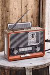 Nostaljik Radyo USB,AUX Ve SD Kart Girişli Bluetooth Bağlantılı