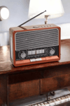 Nostaljik Radyo USB,AUX Ve SD Kart Girişli Bluetooth Bağlantılı
