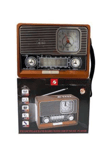 Nostaljik Vintage Radyo Taşınabilir Bluetooth Bağlantılı Hoparlör Radyo