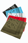 Nota Desenli Keten Bandana 50*50