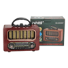 Orta Boy Retro Ahşap Tasarım Bluetooth Hoparlörlü Radyo – Fm/am Destekli, Şarjlı Ve Taşınabiliri Radyo Ns-6636 Bx40