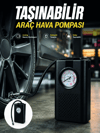 Otomobil Bisiklet ve Motosiklet İçin Taşınabilir Lastik Hava Pompası