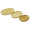 OVAL - 3 BOY BAMBU AHŞAP TEPSİ SETİ 20X29--26X36--31X45CM (3936)
