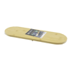 Oval Ahşap Bambu 3 Mini=1cm Ayaklı  Sunum Tepsisi 15x44x1.5cm Bx40