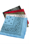 Oval Desenli Keten Bandana 50*50