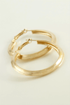 Oval Halka Küpe 4 cm