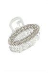 Oval Taşlı Minik Metal Mandal Toka 2 cm