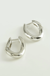 Oval Trend Metal Küpe