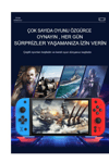 Oyun konsolu 7 inç HD ekran 2000 mAh batarya 10000+ oyun çok renkli bluetooth yok
