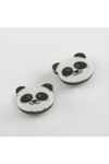 Panda Mıknatıslı Plastik Çocuk Küpesi