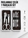 Paslanmaz Çelik Kişisel Bakım Seti – 7 Parça
