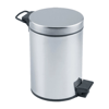 Pedallı 3lt Krom Metal Çöp Kovası Bx40