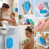Peeling Etkili Süngerli Silikon Banyo Lifi – Asma Kancalı Duş Kesesi Bx40