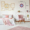 Pembe Kavelalı Dümen Duvar Saati