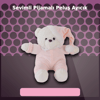 Pembe Renkli 30 cm Boyunda Yumuşak Peluş Ayıcık Oyuncak - Sevimli Tasarım