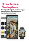 Pembe Silikon Kordonlu Akıllı Saat, 1.8 İnç Ekran, Sesli Görüşme ve Adım Sayar Özellikli