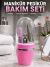 Pembe Tırnak Bakım Seti Cımbız Makas Tırnak Makası ve Törpü İçeren Kit