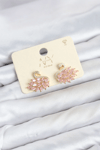 Pembe Zirkon Taşlı Gold Swan Kuğu Model Kadın Küpe