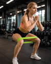 Pilates ve Fitness Direnç Bandı Egzersiz İçin Esnek Güçlendirme Lastiği