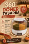 Pirinç Mercimek Makarna İçin 6 Hazneli Kuru Gıda Saklama Kutusu Dağıtıcı Hazneli