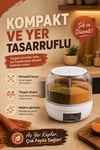 Pirinç Mercimek Makarna İçin 6 Hazneli Kuru Gıda Saklama Kutusu Dağıtıcı Hazneli