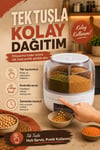 Pirinç Mercimek Makarna İçin 6 Hazneli Kuru Gıda Saklama Kutusu Dağıtıcı Hazneli