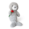 PL50252 40 CM FOK GÜL TUTAN PELUŞ FOK OYUNCAK