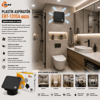 Plastik Aspiratör 120 Antrasit Banyo Tuvalet Havalandırma Aspiratörü 16w 1900rpm 180m3/h Ebt-120sa Bx40