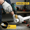 Plastik Boru Kalemtraş Kademeli Boru Açma Pvc Pprc Boru Tamir Delme Genişletme Onarımı İçin 3lü Havşa Seti