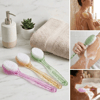 Plastik Saplı Vücut Temizleme Fırçası - Çok Amaçlı Sırt Ve Vücut İçin Banyo Ve Duş Kese Aparatı Bx40