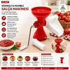Plastik Süzgeçli - Hazneli Salça Makinesi  Metal Kollu Ev Yapımı Firesiz Pratik Kullanım Brkt-312007 Bx40