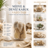 Poşetli Renkli Mix Midye - Deniz Kabuk Vazo Taşı Bx40