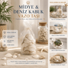 Poşetli Renkli Mix Midye - Deniz Kabuk Vazo Taşı Bx40